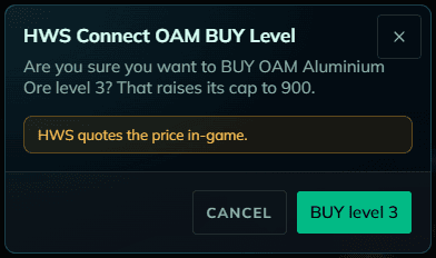 Buy an OAM level