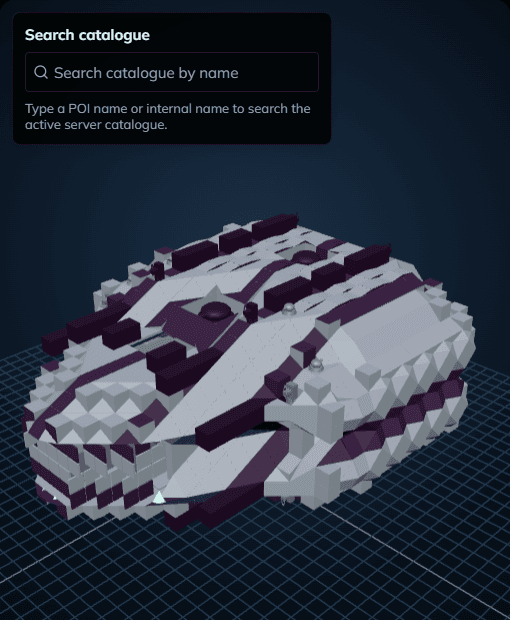 A Garage ship in the Structure Viewer