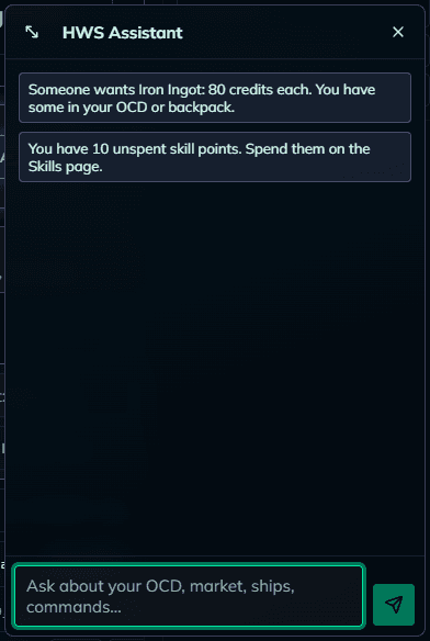 HWS Assistant on HWS Connect
