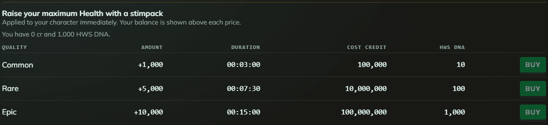 Stimpack offers