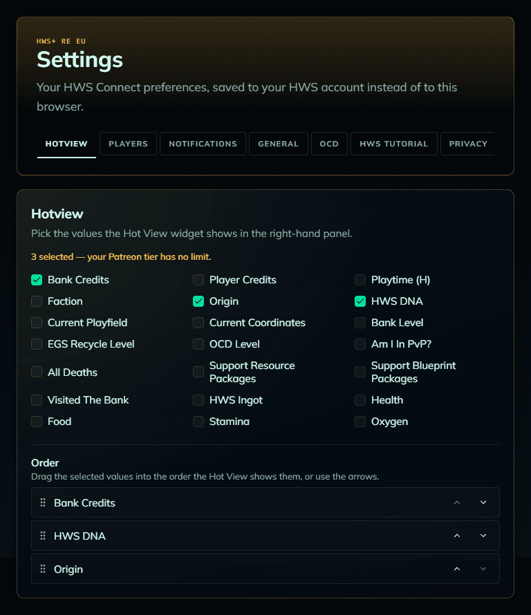 Auto refresh setting