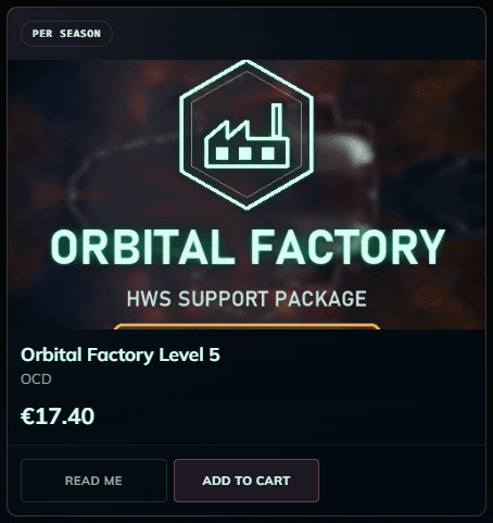 Orbital Factory support packages